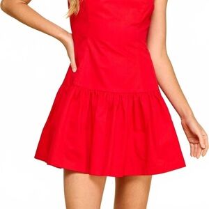 TCEC Vibrant Red Mini Dress